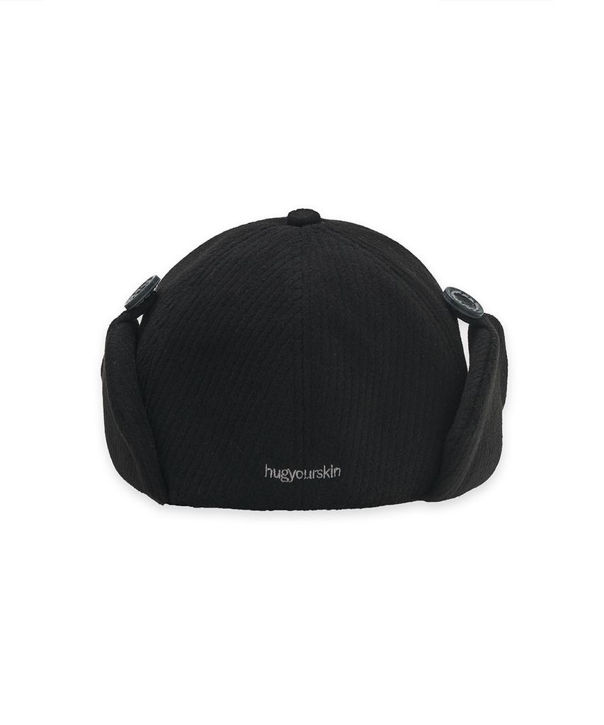 HUG YOUR SKIN Trooper Flap Button Cap (Black)