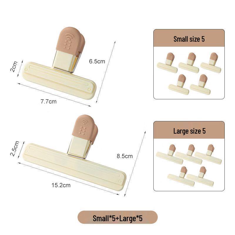 

Food Bag Sealing Clips - 10-Piece Assorted Set