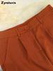Women's Solid Color Design Shirt Blazer Autumn Small Suit Set