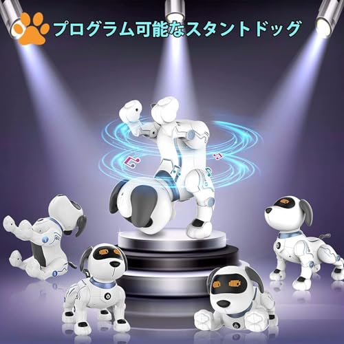 Robot Dog, Musical Playing, Programmable, Voice Controlled, Electronic Pet, Interactive Dog Toy, Soothing Birthday Gift for Boys and Girls, Christmas