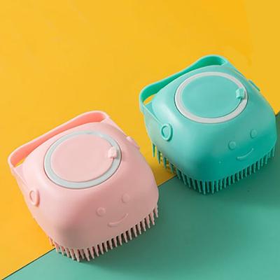 Butupet Pet Silicone Bath Massage Brush Conjunto de 2, shampoo coreano para animais de estimação