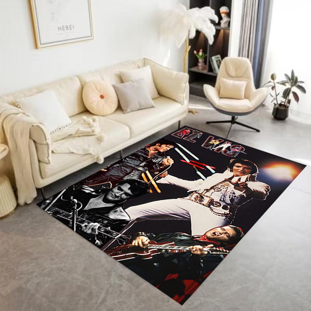 Elvis Presley Live Performance Carpet Suitable for Kitchen Foyer Hallway Dormitory Antislip Carpet Decorate Offices Perfect Gift for Women/Men