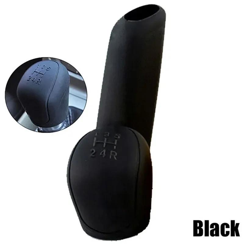 2Pcs Universal Manual Gear Shift Collars Car Silicone Gear Head Shift Knob Cover Handbrake Grip Car Hand Brake Covers Cas