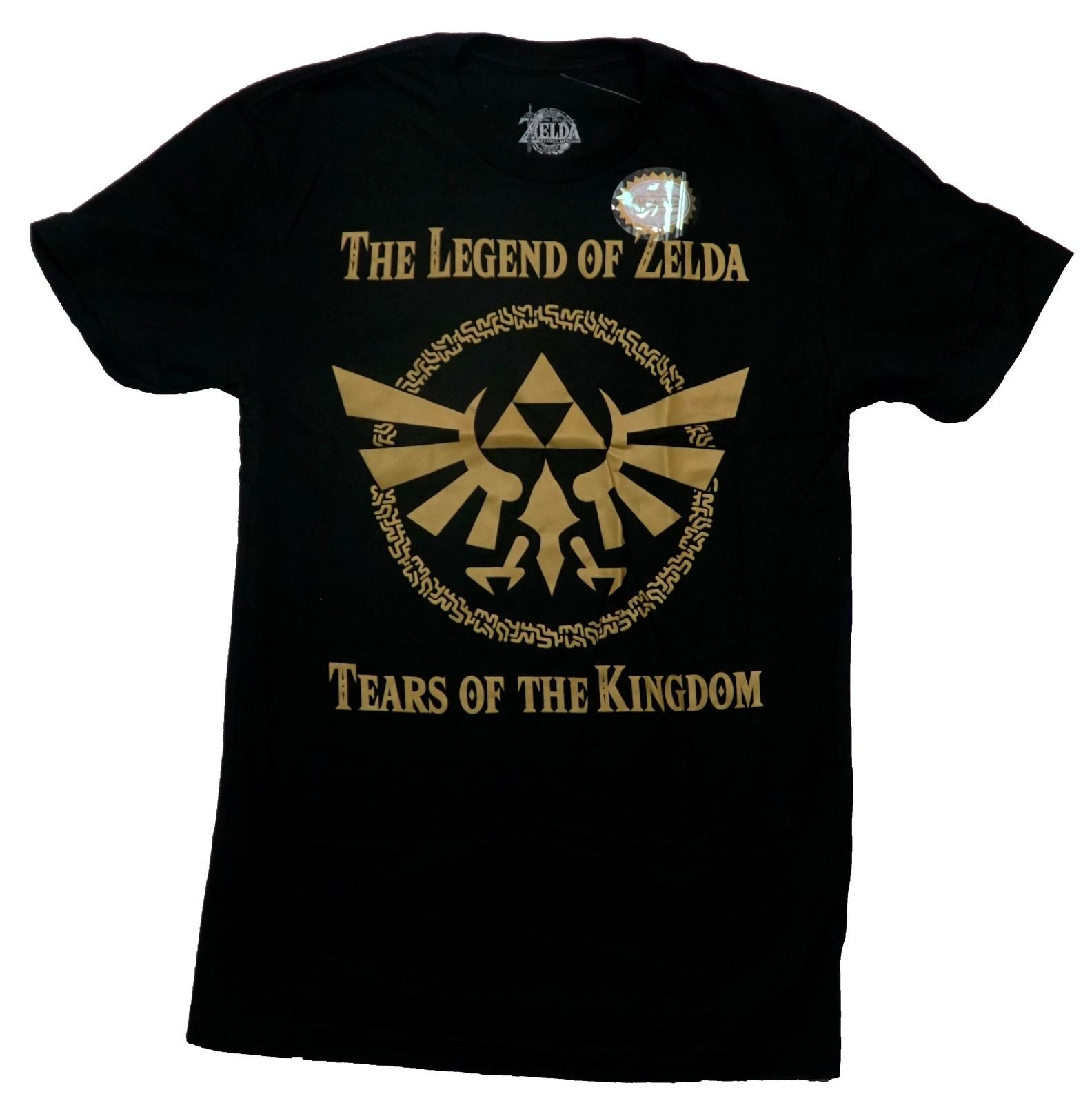 Legend of Zelda New Adult T-Shirt -Tears of the Kingdom Gold Symbol M