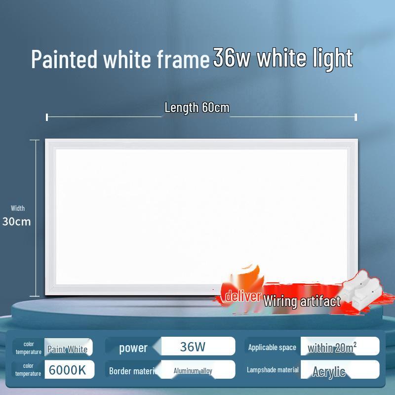 Aluminum Recessed Ceiling Light Panel for Kitchen & Bathroom