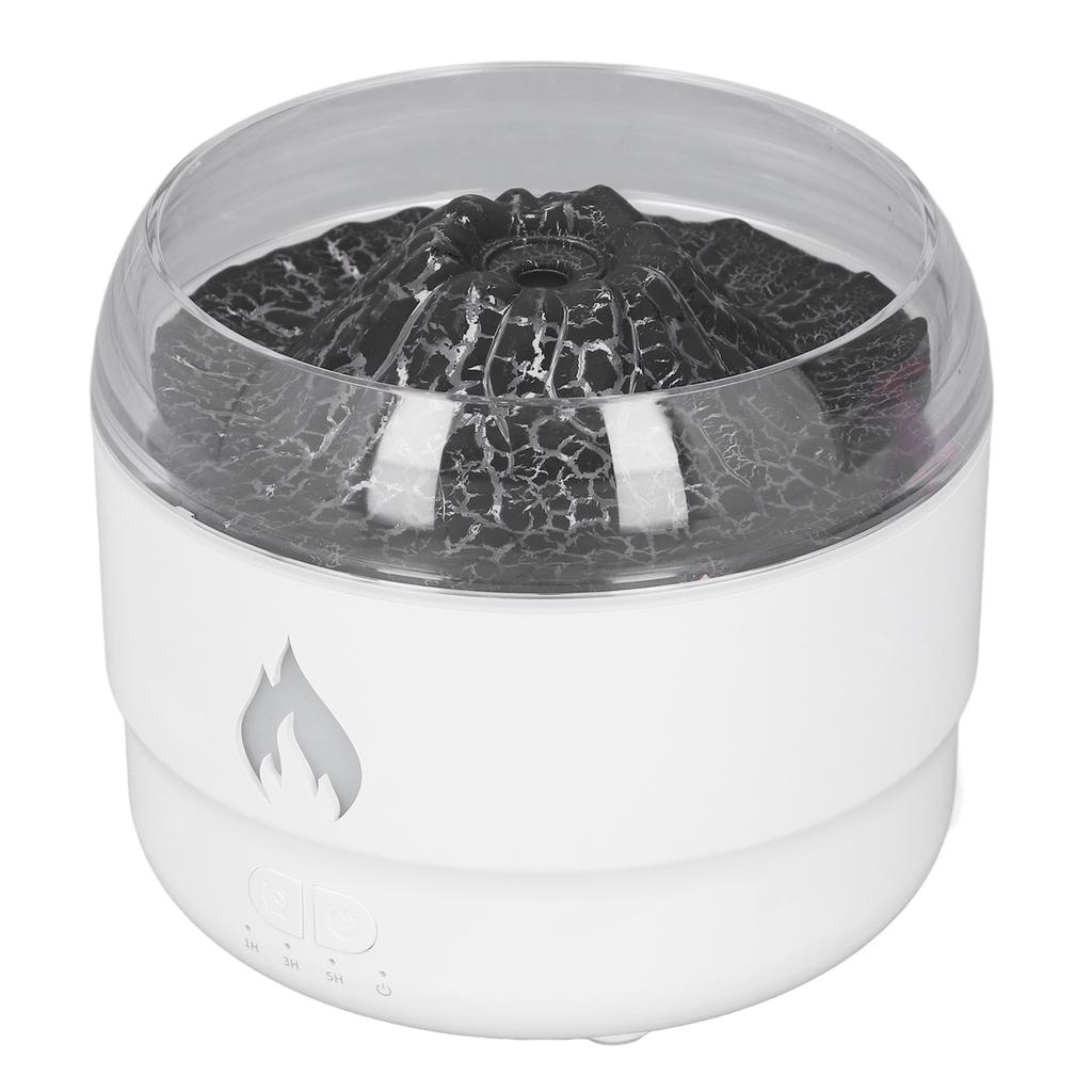 Flame Essential Oil Diffuser 280ml Humidifier 7 Color LED Light Quiet Aromatherapy Diffuser for Home Bedroom Office