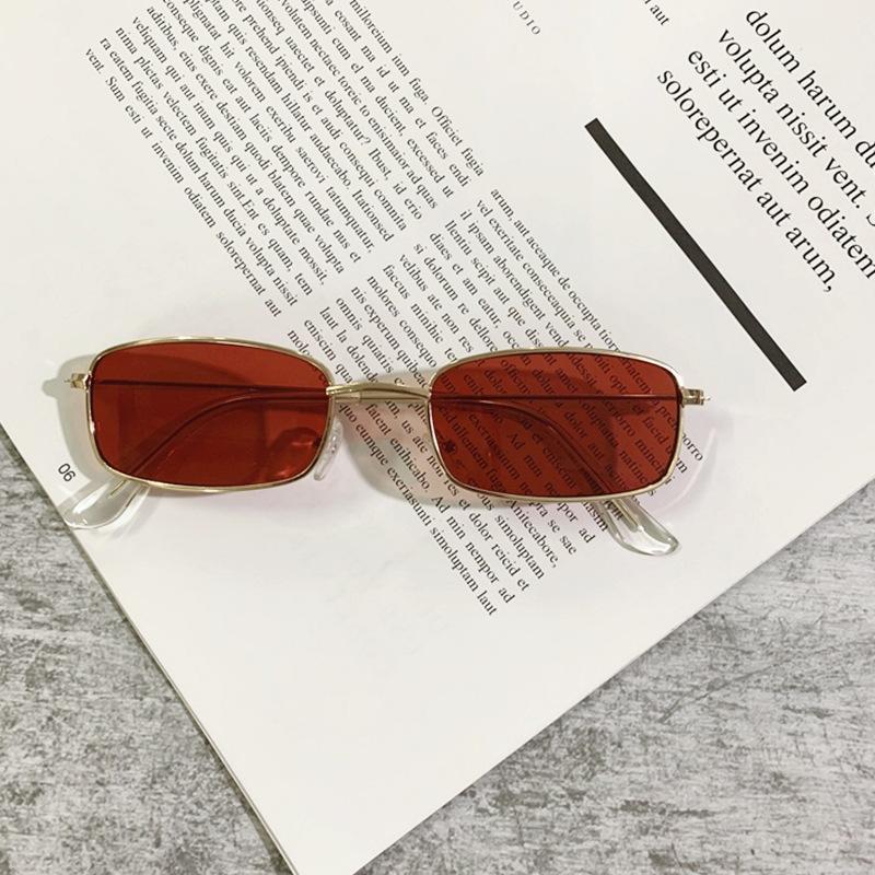 New Classic Vintage Rectangle Sunglasses For Woman Retro Shades Candy Colors Mirror Sun Glasses Female Square Oculos De Sol