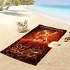 Name Custom Rockstar Doomguy Print Beach Towel, Large Soft Quick Dry Towel for Beach Camping Swimming