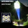 5LED High-Power Rechargeable Flashlight with Side Light 3 Modes Camping Spotlight Outdoor Adventure Lighting Tool Waterproof