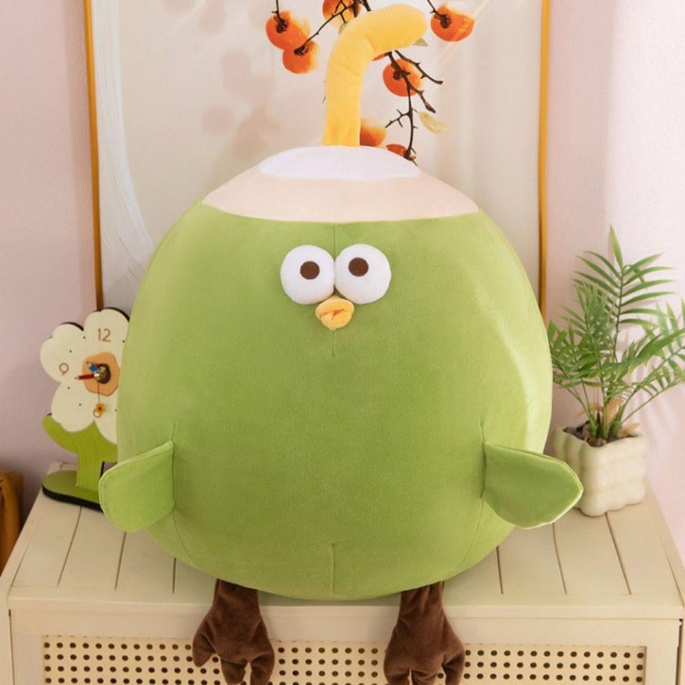 Fluffy Coconut Chicken Plush Toy PP Cotton Chicken Stuffed Doll Chick Doll Throw Pillow  Home Decor