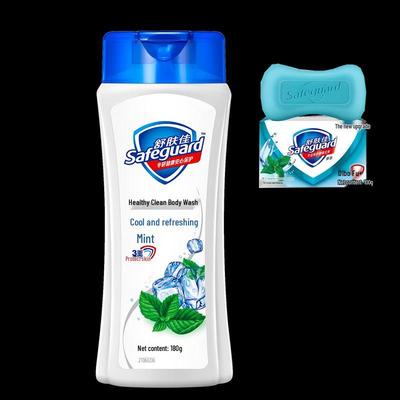 Safeguard Mint Shower Gel & Soap Set