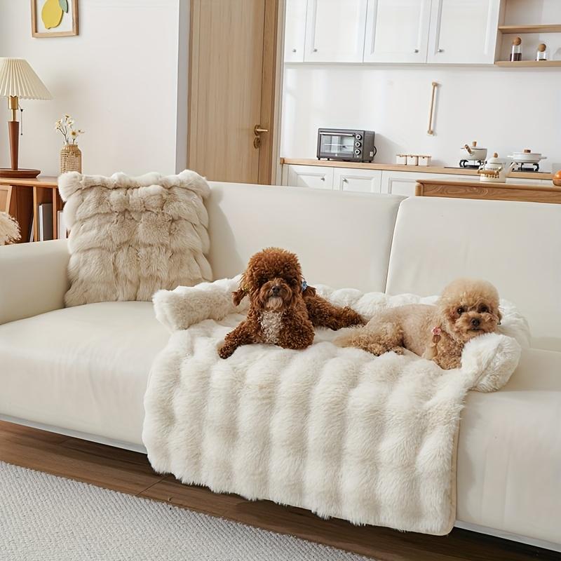 Winter Comfort Dogs Bed Imitation Rabbit Hair Pets Mat Warm Thickened Puppy Kitten Sofa Mat Anti Slip Soft Cat Nest Pet Supplies