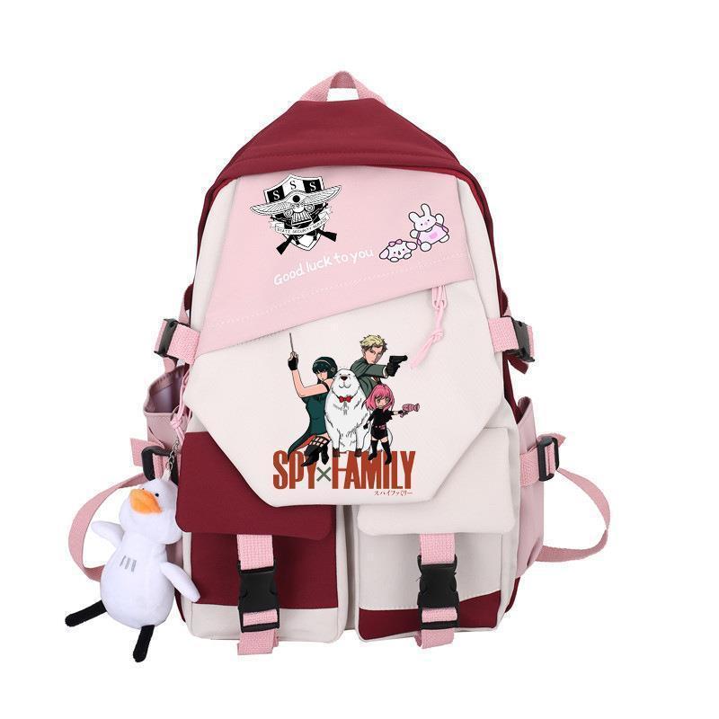 Spy Play House School Bag Large Capacity Student School Bag Campus Cute Fresh Backpack