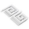 10Pcs 5x5CM DIY Waist Line Mirror Sticker Modern Acrylic Wall Stickers for Living RoomSilver