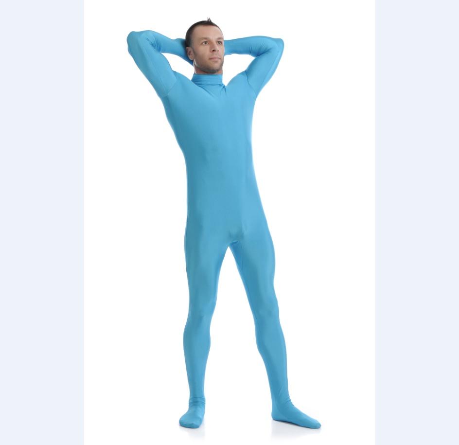 Luxurious Lycra Spandex Party Costume Bodysuit Catsuit Unitard No Hood Hands