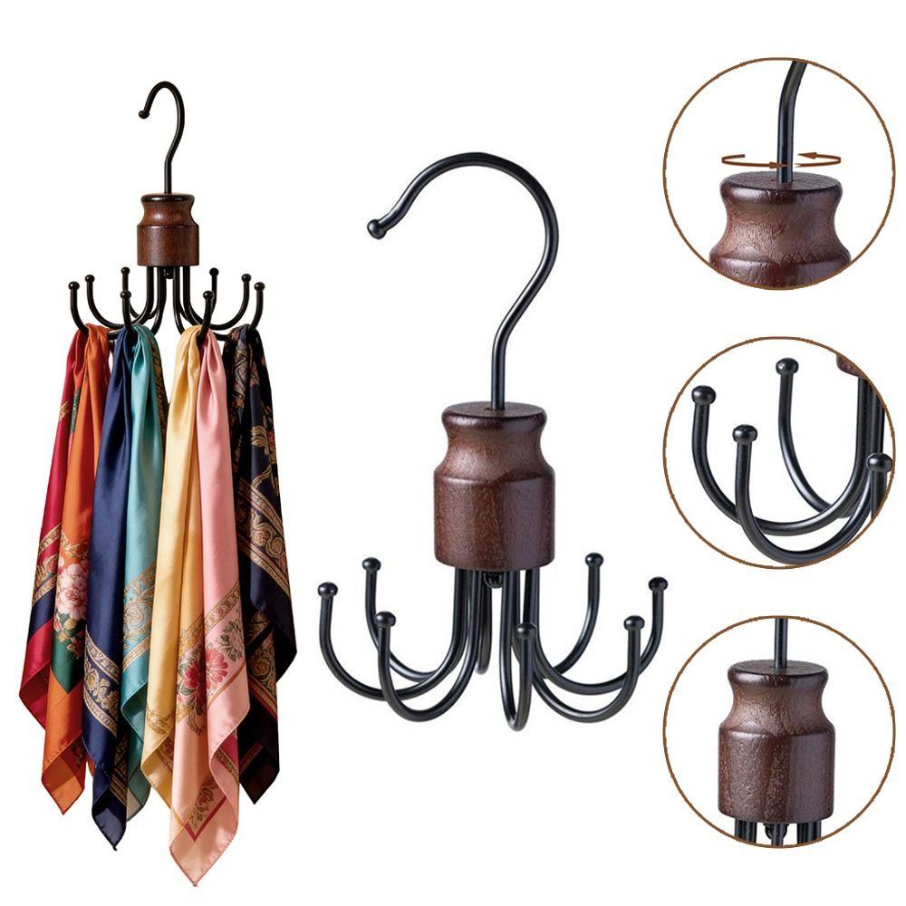 360° Rotating Octopus Clothes Hanger Metal Hanging Organizer Rotating Hooks Household Use