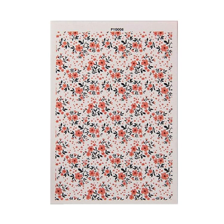 Floral Transfer Sheet for Clay Jewelry, Water Soluble Clay Transfer Paper