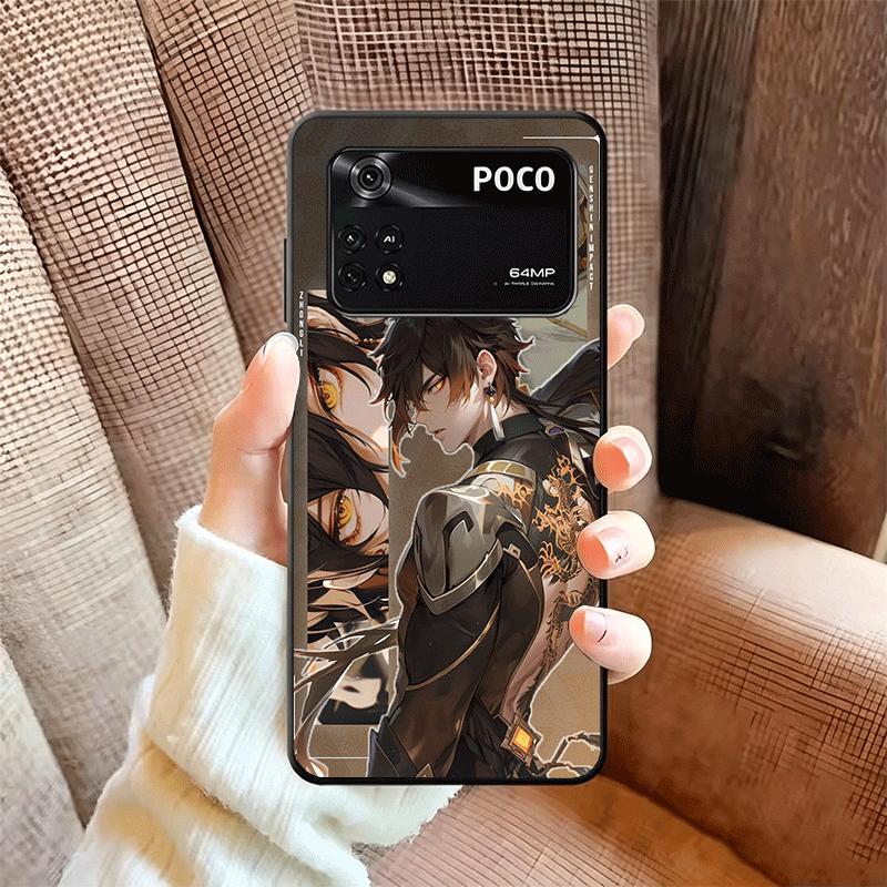 Genshin Impact Zhongli Soft Phone Case for Xiaomi Poco X5 X6 X7 X8 Pro Max X3 F7 F8 Ultra M8 M7 M6 M5 Redmi 15 15C 14C 13C 12C X