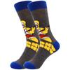 High Quality Custom Calcetines Socken Comic Character Cotton Funky Funny Cartoon Women Socks