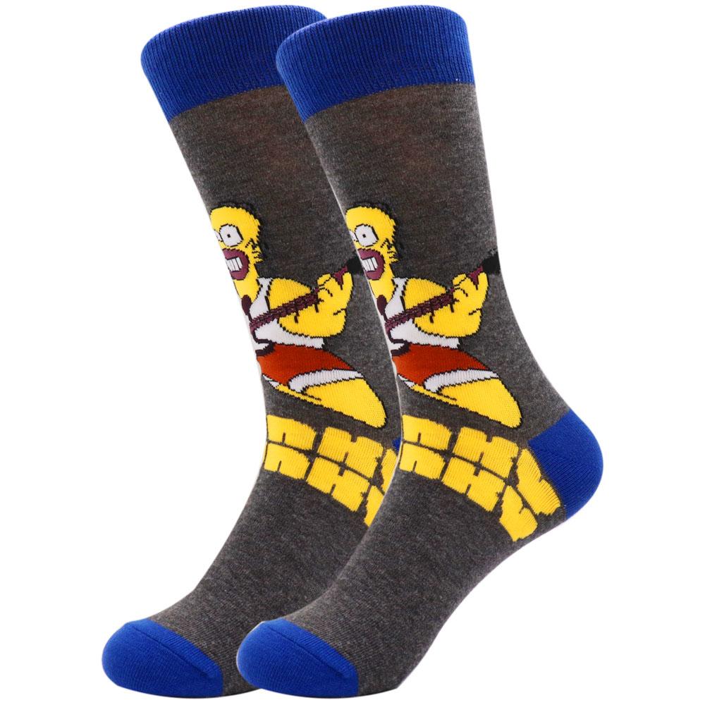 High Quality Custom Calcetines Socken Comic Character Cotton Funky Funny Cartoon Women Socks