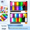 8-Color Water-Based Face and Body Paint Palette for Halloween and Stage Makeup