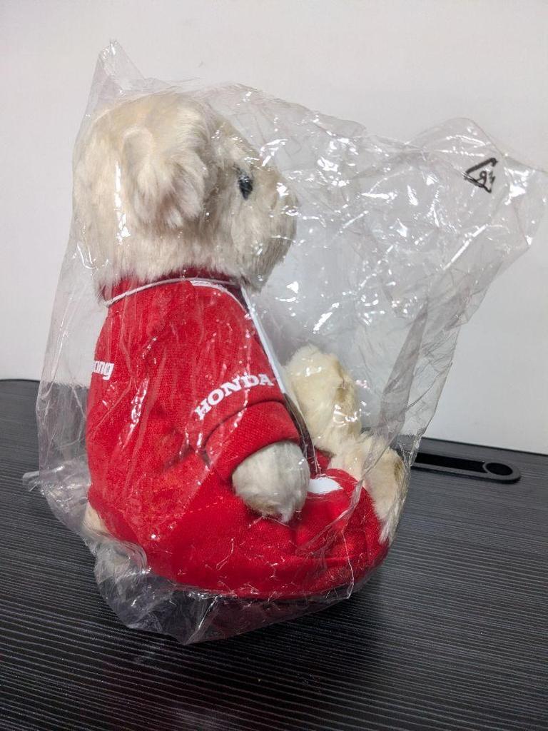 [USED] Honda Racing Teddy Bear Racing Plush Toy