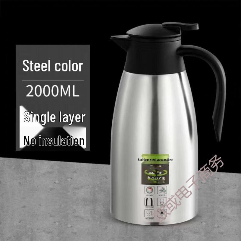 

316 Stainless Steel Double-Layer Insulated Water Bottle - Anti-Scalding, Hot & Cold Use, High-End Design for Home & Commercial Use 316L Extra Thick [Keeps Warm 36 Hours] 2.2L