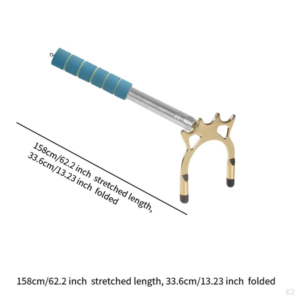 Telescopic Pool Cue Adjustable Support Snooker Holder Billiards Bridge Stick for Training