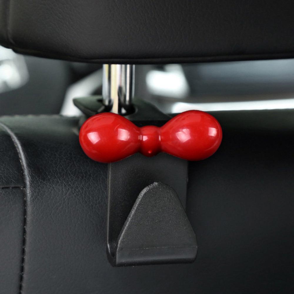 4Pcs Bowknot Car Seat Back Hook Dopamine Seat Back Hanger Sundries Back Storage Hook  Seat Headrest