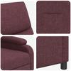 Recliner Chair Purple Fabric