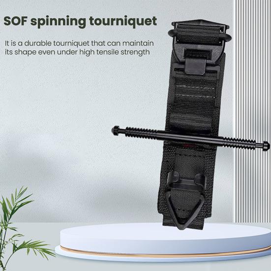 110CM Tactical Tourniquet with Aluminum Rod Outdoor Camping Combat Bleeding Control Tourniquet Compression Band Arterial Emergency Bandage