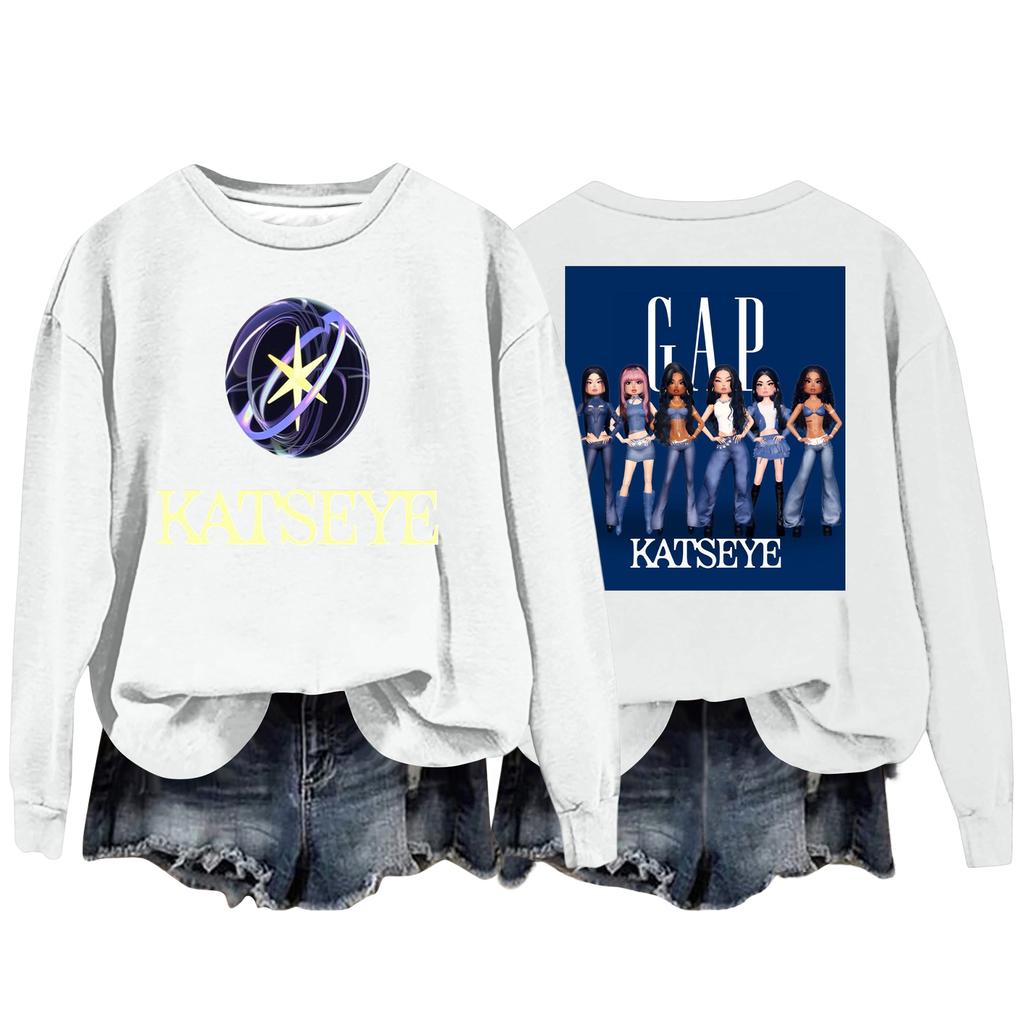 Women's Fashion Casual Long Sleeve Loose Printed Sweatshirt