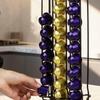 Elegant Iron Constructed Coffee Pod Display Rack With Capacity For 60 Unit Ideal Gift Coffee Enthusiasts Stylish Functional