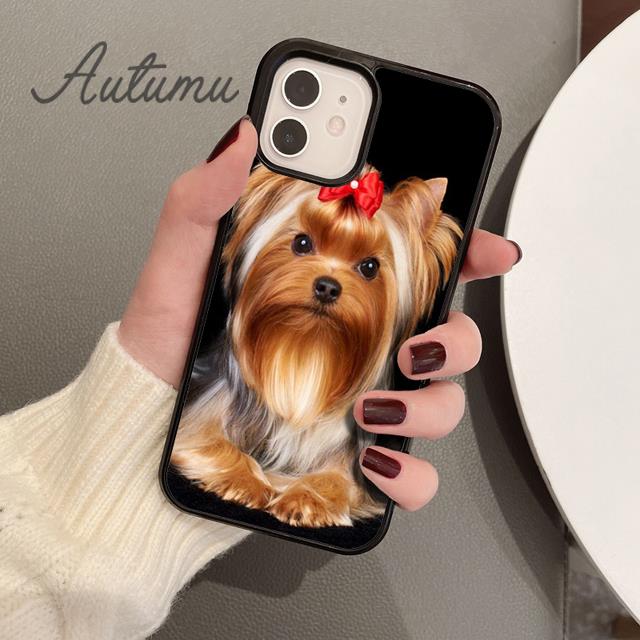 

Чехол для телефона с собакой йоркширского терьера для iPhone 11 12 13 14 Pro Max mini X XR XS SE 2020 6 7 8 Plus Samsung Galaxy S21 S22 Samsung S22ultra