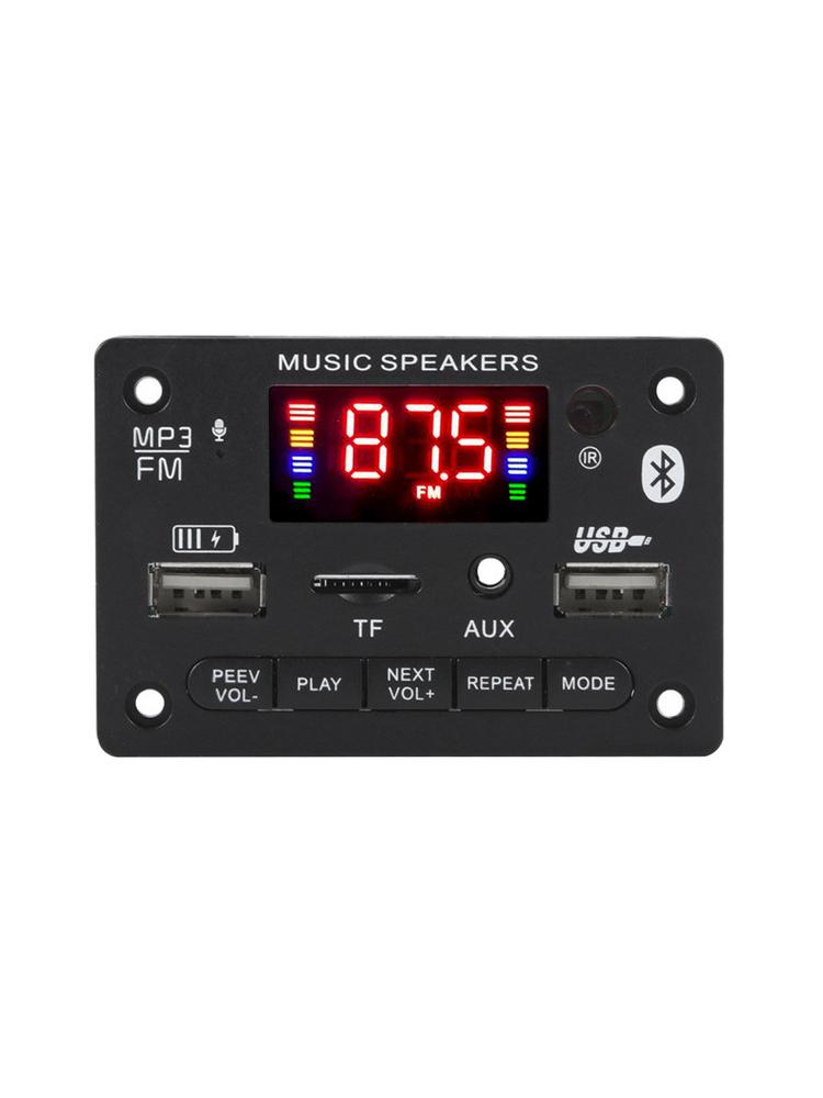 Bluetooth 5.0 MP3 Decoder Board Amplifier Audio Player 12V DIY MP3 Player Car FM Radio TF USB AUX Remote Module