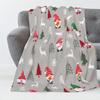 Christmas Blanket Snowflake Gnome Santa Claus Xmas Tree Throw Blanket for Couch Lightweight Soft and Warm for Sofa Bed