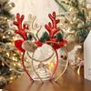 For Birthday Headwear Sequins Bell Mushroom Funny Christmas Headbands Korean Style Hairbands Women Hair Hoops Elk Antler
