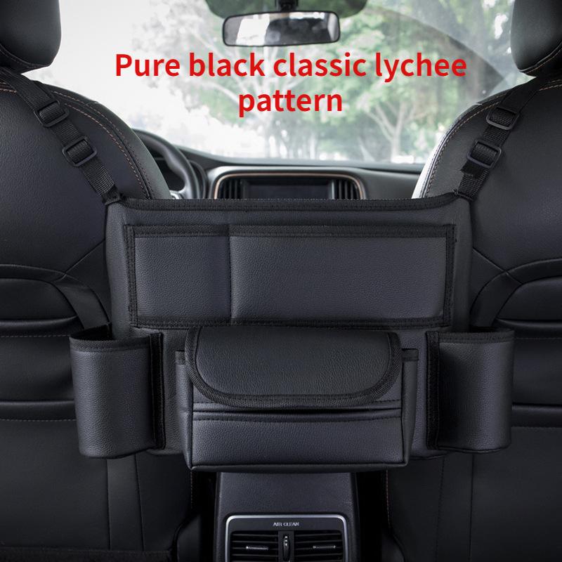 Car Seat Middle Hanger Storage Bag Luxury Auto Handbag Holder Between Seats Tissue Pockets Storage and Organization Bag
