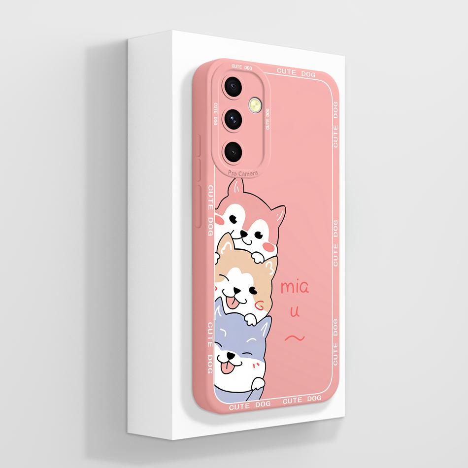 For Samsung Galaxy A54 5G Case Stylish Soft Liquid Silicone Full Protection Anti Drop Protector For Samsung A 54 Cover For Women