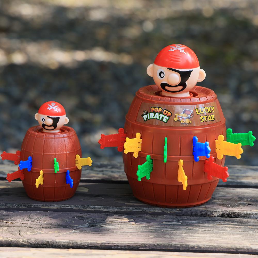 Pirate Barrel Interactive Educational Toy for Kids - Novelty Desktop Game