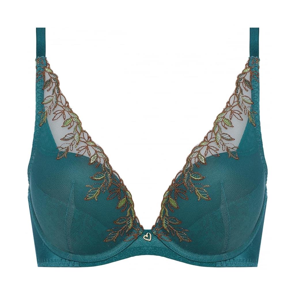 AMOSTYLE by Triumph Hope Swaying M010 Bra, Leaves, Women's, (Green)