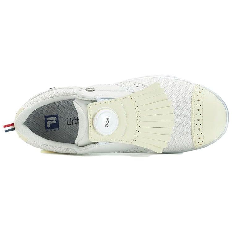 Fila GF Derby Sports Shock Absorption Low Top Golf Shoes Women Sneaker White A12W331703FBL