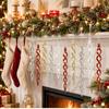 4/12PCS Glitter Twist Icicle Ornaments Christmas Tree Hanging Icicles Pendants Drop Xmas Tree Wedding Party Decoration Supply