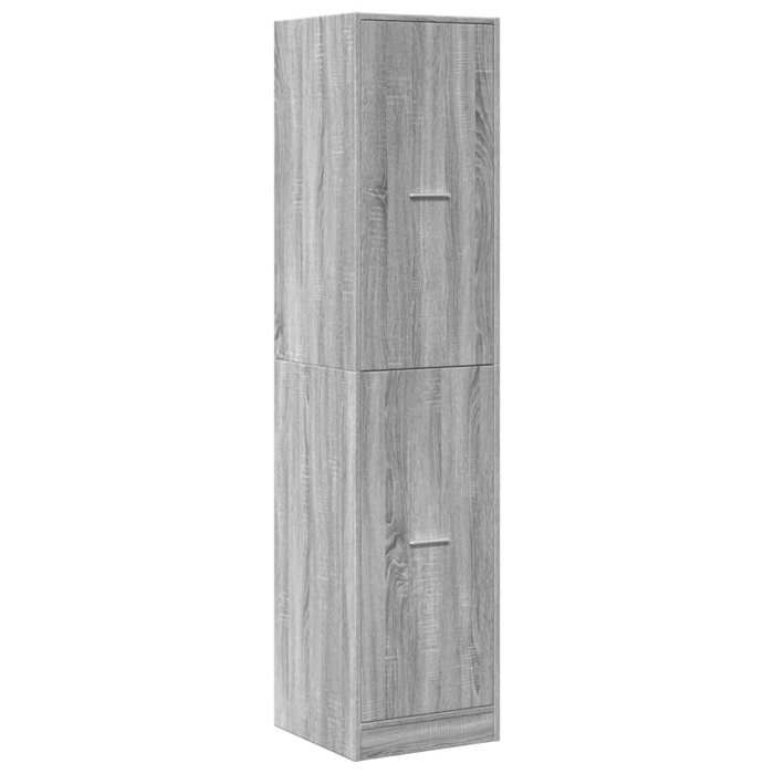 VidaXL Armoire apothicaire sonoma gris 40x41x174,5cm bois d'ingénierie, coffre d'apothicaire, meuble d'apothicaire, coffre à 3309650