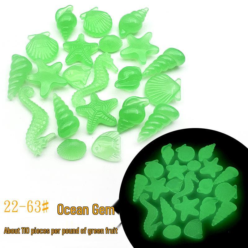Colorful Luminous Plastic Stones: Children's Gemstone Digging Game & Fish Tank Decoration