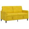 Yellow Storage Sofa 152 X 78 X 87 Cm Polyester