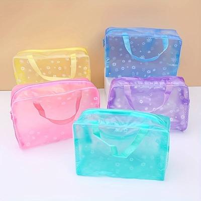 5 Stück Transparente Toilettenartikelverpackung Reisekosmetiktasche Wasserdichte ReisetascheKulturbeutel Tragbare Reise Business Strandtasche