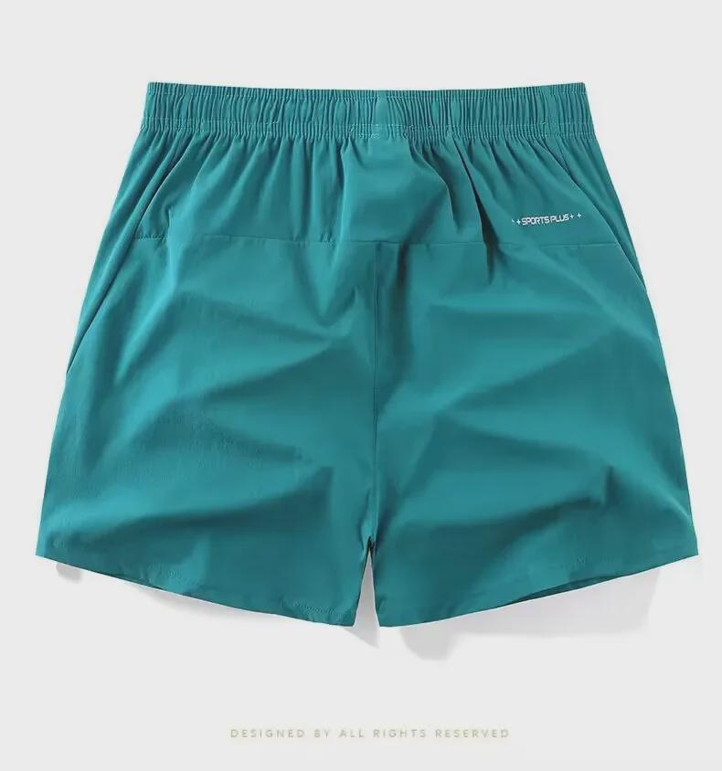 Men's Ice Silk Summer Shorts: Thin, Quick-Dry, Breathable, Casual Sports & Running Training Pants with Slits