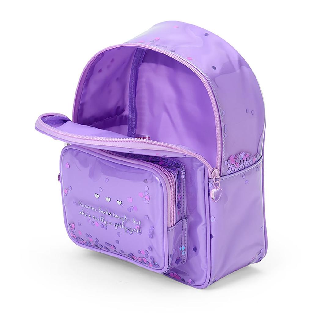 Kids Backpack Kuromi PU Recommended for ages 3 and up 637513 [Sanrio] PVC, Leather, Polyester,