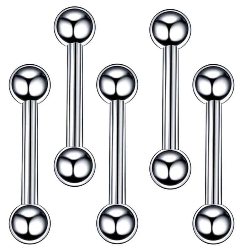 85PCS/Set Stainless Steel Eyebrow Bar Tongue Lip Nose Pircing Ear Studs Stainless Steel Mixed Body Jewelry Fashion Piercing Set